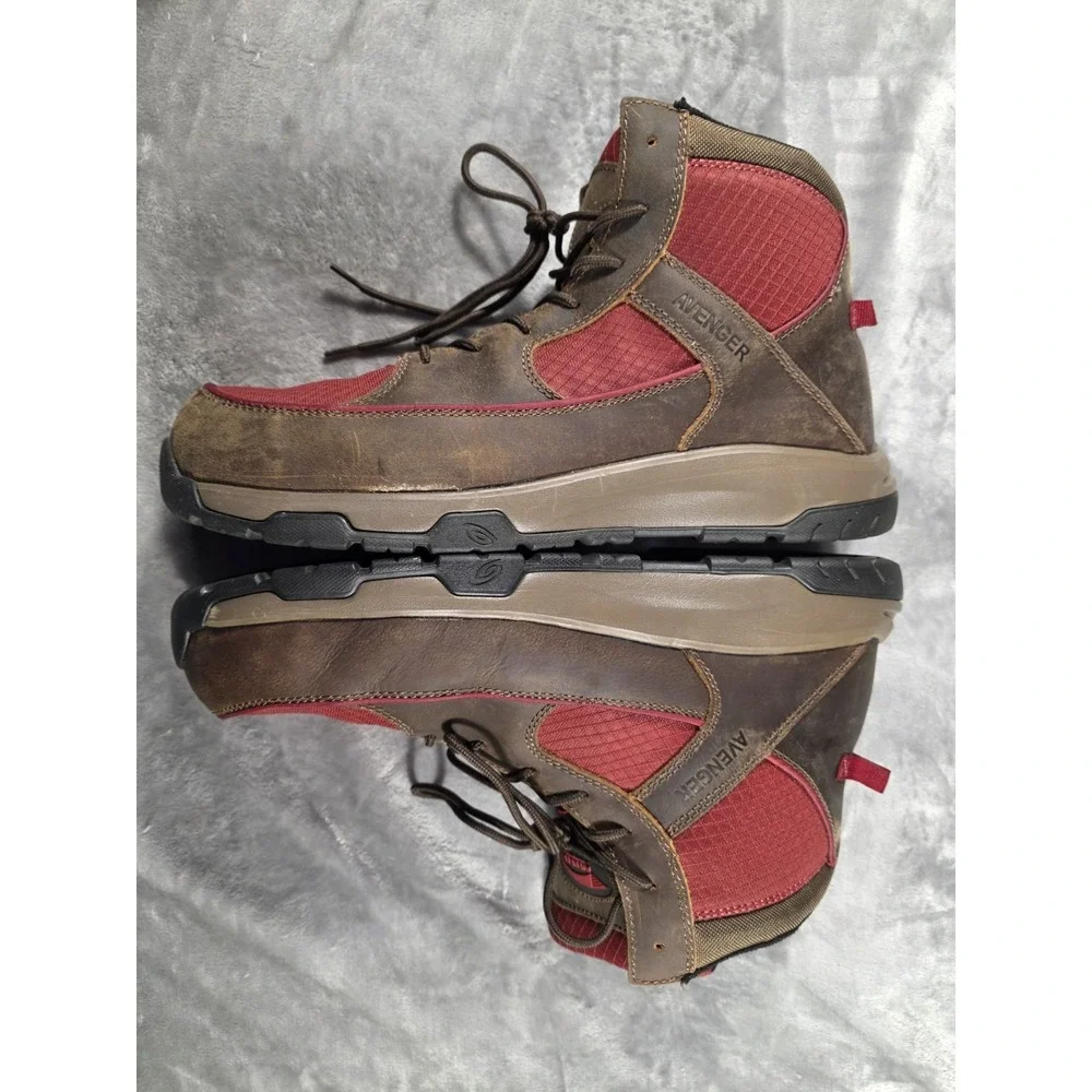 Avenger Edge CT Mid Composite Safety Toe Boots Red/Brown Men's Size 14 Wide‎ EE